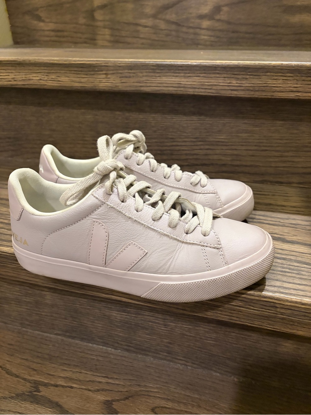 Veja Campo leather sneakers Full Parme Blush Pink Lavender US Size 7
